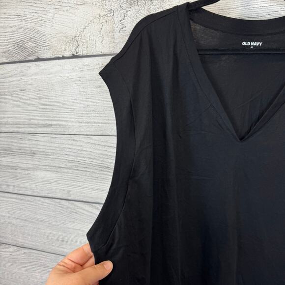 Old Navy Plus Size Pack Of 2 Blue & Black Sleeveless Wedge Tops Size 4X - Picture 10 of 11